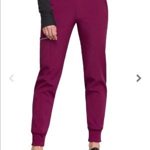 Jogger Scrub Pants with POCKETS! Burgundy!